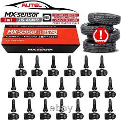 20 pièces Autel TPMS MX-Sensor 2 en 1 315Mhz 433Mhz Capteur de pression des pneus universel