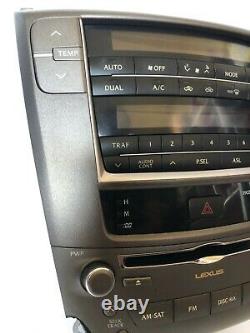 2ème Génération Lexus Is250 Radio Ac Climat Ctrl CD Changer De Moniteur De Pression Des Pneus