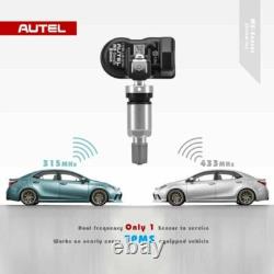 4Capteurs TPMS programmables en métal de remplacement OEM pour valve FORD universels
