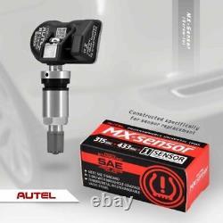 4Capteurs TPMS programmables en métal de remplacement OEM pour valve FORD universels