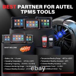 4PACK Autel MX-Sensor 2-en-1 Capteur TPMS programmable universel pour pneus, outil de pression des pneus