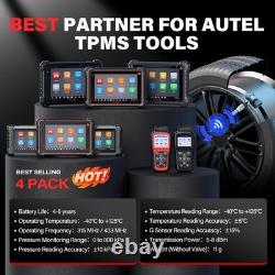 4PACK Autel MX-Sensor 2-en-1 Capteur TPMS programmable universel pour pneus, outil de pression des pneus