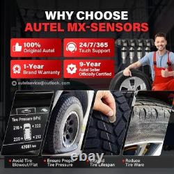 4PACK Autel MX-Sensor 2-en-1 Capteur TPMS programmable universel pour pneus, outil de pression des pneus