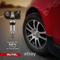 4PCS Autel MX-Sensor 2 en 1 Universel Capteur de Pression des Pneus Métal TPMS Programmation