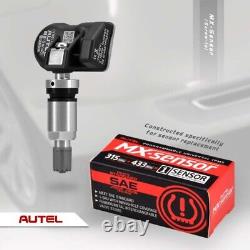 4PCS Autel MX-Sensor 2 en 1 Universel Capteur de Pression des Pneus Métal TPMS Programmation