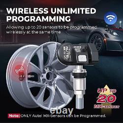 4PCS Autel MX-Sensor 315&433MHz Capteur de Pression des Pneus Universel en Métal TPMS