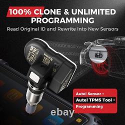 4PCS Autel MX-Sensor 315&433MHz Capteur de Pression des Pneus Universel en Métal TPMS