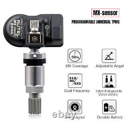 4PCS Autel MX-Sensor 433mhz&315mhz 2En1 Capteur de Valve Métallique TPMS Programmable
