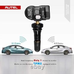 4PCS Autel TPMS MX-Sensor 315MHz + 433MHz 2en1 Capteur de Pression des Pneus Programmable