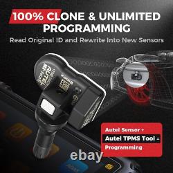 4PCS Autel TPMS MX-Sensor 315MHz + 433MHz 2en1 Capteur de Pression des Pneus Programmable