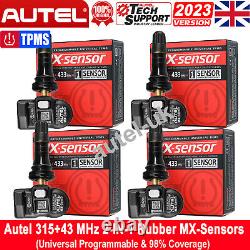 4PCS Autel TPMS MX-Sensor 315MHz + 433MHz 2in1 Capteur de pression des pneus programmable