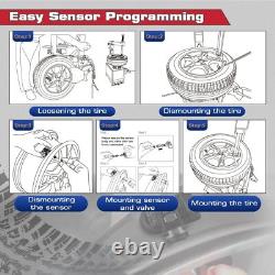 4PCS Autel TPMS MX-Sensor 315MHz 433MHz Capteur de Pression des Pneus Auto 2en1 en Caoutchouc