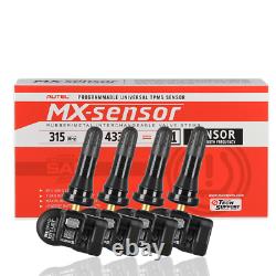 4PCS Autel TPMS MX-Sensor 315MHz 433MHz Capteur de Pression des Pneus Auto 2en1 en Caoutchouc