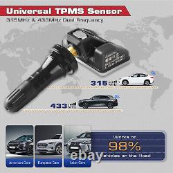 4PCS Autel TPMS MX-Sensor 315MHz et 433MHz 2en1 Capteur de pression de pneu programmable.