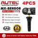 4pcs Capteur Autel Mx 315mhz 433mhz 100% Clonable Programmable En Caoutchouc