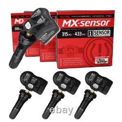 4PCS Capteur TPMS Autel MX-Sensor 2 en 1 315 MHz 433 MHz Capteur de pression des pneus programmable
