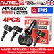 4pcs Capteur De Pression Des Pneus Autel Mx-sensor 433mhz & 315mhz 2en1 Programmable En Caoutchouc