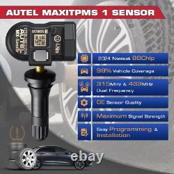 4Pack Autel TPMS MX-Sensor 2en1 315MHz & 433MHz Capteurs de Surveillance de Pression des Pneus