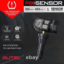 4Pack Autel TPMS MX-Sensor 2en1 315MHz & 433MHz Capteurs de Surveillance de Pression des Pneus