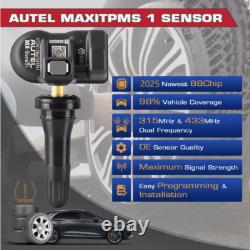 4Pack Capteur TPMS Autel MX-Sensor 315 MHz 433 MHz 2 en 1 Programmable pour la pression des pneus