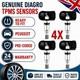 4xgenuine Diagro Tpms Pr&eacute;programm&eacute; Pour Peugeot 307 (t5) 2001-2008