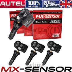4X Autel TPMS MX-Sensor 2en1 315MHz & 433MHz Système de Capteur de Surveillance de Pression des Pneus