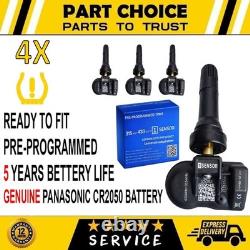 4X Capteur de Pression des Pneus TPMS Pré-Codé pour Ford Focus Mk3 2011-2018 NXP premium