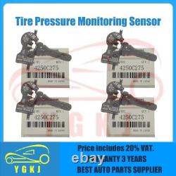 4X Capteur de surveillance de pression des pneus TPMS 433MHz 4250F187 4250C275 pour Mitsubishi
