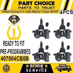 4X TPMS Pression des Pneus Convient à NISSAN Qashqai X-Trail RENAULT Kadjar INFINITI