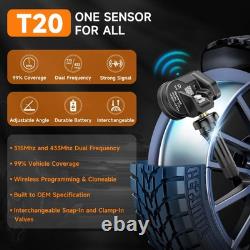 4X capteurs TPMS FOXWELL authentiques préprogrammés compatibles avec Ford Ka (MK2) 2008-2014