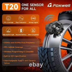 4X capteurs TPMS FOXWELL authentiques préprogrammés compatibles avec Ford Ka (MK2) 2008-2014