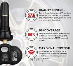 4 Capteurs TPMS Autel 2en1 315 & 433MHz MX-Sensor Programmables pour Pression des Pneus