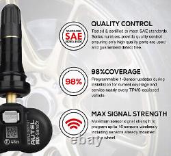 4 Capteurs de pression des pneus Autel TPMS 315MHz 433MHz 2 en 1 Outil de programmation des capteurs