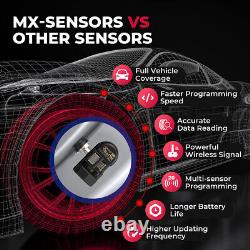 4 Capteurs de pression des pneus programmables Autel TPMS MX-Sensor 315MHz & 433MHz en métal