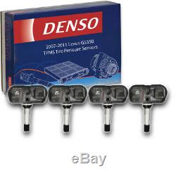 4 Pc Denso Tpms Pneus Capteurs De Pression Pour Lexus Gs350 Surveillance Ah 2007-2011