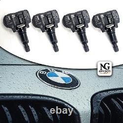4×SENSOR DE PRESSION DES PNEUS TPMS NOIR GENUINE BMW F15 F16 F20 F21 F23 F30 F31 F32