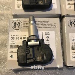 4 X BMW TPMS Original Genuine Set Of Four (4) Capteurs de pression des pneus 36106881890