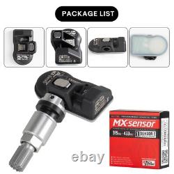 4 X Capteur Autel MX-Sensor 315MHz+433MHz 2 En 1 Capteur TPMS Programmable de Pression des Pneus