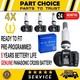 4 Capteurs Tpms De Pression Des Pneus Pr&eacute;programm&eacute;s Pour Bmw S&eacute;rie 5 (2016-2024) G30/g31