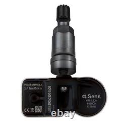 4 capteurs TPMS préprogrammés anthracite pour valve de pneu Nissan Juke pression d'air