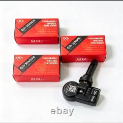 4 capteurs TPMS universels programmables QQr 2 en 1 (à visser / à clipser)