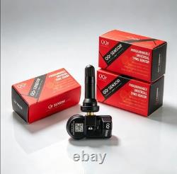 4 capteurs TPMS universels programmables QQr 2 en 1 (à visser / à clipser)