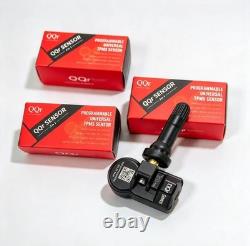 4 capteurs TPMS universels programmables QQr 2 en 1 (à visser / à clipser)