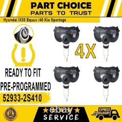 4 capteurs de pression des pneus TPMS compatibles Hyundai Equus I40 Kia Sportage 52933-2S410