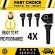 4 Capteurs De Pression Des Pneus Tpms Pr&eacute;programm&eacute;s Pour Ford Kuga (mk1, Mk2) 2012-2026