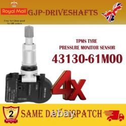 4 capteurs de système de surveillance de la pression des pneus TPMS pour Suzuki Swift Vitara 43130-61M00