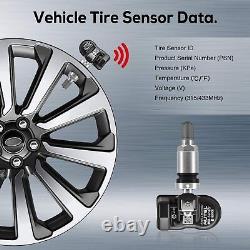 4 pièces Autel MX-Sensor 315&433MHz Capteur de pression des pneus TPMS programmable universel