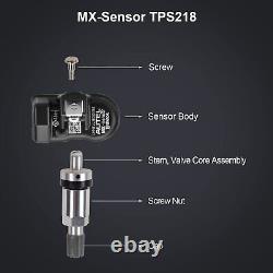 4 pièces Autel MX-Sensor 315&433MHz Capteur de pression des pneus TPMS programmable universel