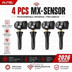 4 pièces Autel MX-Sensor 315 et 433 MHz Capteur TPMS universel programmable de pression des pneus