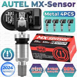 4 pièces Autel MX-Sensor 315 et 433 MHz Capteur de pression des pneus TPMS programmable universel